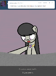 Size: 500x674 | Tagged: safe, artist:erthilo, octavia melody, earth pony, pony, ask octavia, g4, animated, ask, covering ears, female, flailing, mare, no pupils, solo, tumblr, turntable