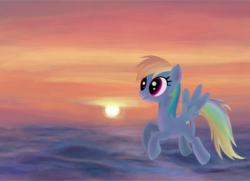 Size: 4152x3000 | Tagged: safe, artist:tgolyi, rainbow dash, g4, flying, ocean, vector