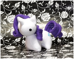 Size: 650x522 | Tagged: safe, artist:mihoyonagi, rarity, pony, g4, chibi, irl, photo, plushie, solo