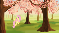 Size: 1367x769 | Tagged: safe, artist:tgolyi, fluttershy, g4, svg, tree, vector