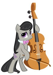 Size: 3529x5000 | Tagged: safe, artist:broneill95, octavia melody, earth pony, pony, g4, bipedal, cello, confused, female, looking up, musical instrument, simple background, solo, transparent background, vector