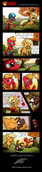 Size: 1227x5029 | Tagged: safe, artist:dori-to, applejack, big macintosh, winona, dog, earth pony, pony, g4, american football, colt, comic, cute, filly, heartwarming, male, puppy, stallion