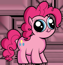 Size: 519x529 | Tagged: safe, pinkie pie, earth pony, pony, g4, abstract background, derp, female, mare, solo