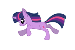 Size: 300x200 | Tagged: safe, artist:warpout, twilight sparkle, pony, g4, female, picture for breezies, running, simple background, solo, transparent background
