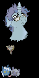 Size: 500x1000 | Tagged: dead source, safe, artist:enigmaticfrustration, limestone pie, pokey pierce, oc, pony, g4, black background, child, cutie mark, female, glasses, heart, limepierce, male, offspring, parent:limestone pie, parent:pokey pierce, parents:limepierce, shipping, simple background, straight