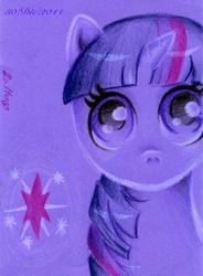 Size: 740x1005 | Tagged: safe, artist:la-monge, twilight sparkle, g4, traditional art