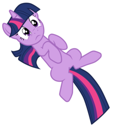 Size: 3115x3500 | Tagged: safe, artist:junkiesnewb, twilight sparkle, pony, unicorn, g4, lesson zero, confused, cute, eye shimmer, female, frown, hooves to the chest, imminent belly rub, lying down, mare, on back, simple background, solo, transparent background, twiabetes, unicorn twilight, vector