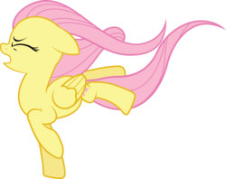 Size: 9608x7603 | Tagged: safe, artist:quanno3, fluttershy, pony, g4, absurd resolution, female, simple background, solo, transparent background, vector, wind