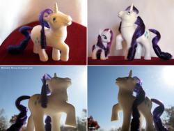 Size: 1200x900 | Tagged: safe, artist:mohawkmax, rarity, g1, g4, customized toy, g4 to g1, generation leap, irl, photo, toy