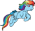 Size: 1017x919 | Tagged: dead source, safe, artist:alisonwonderland1951, rainbow dash, pegasus, pony, g1, g4, bow, female, flying, g4 to g1, generation leap, mare, simple background, tail bow, transparent background