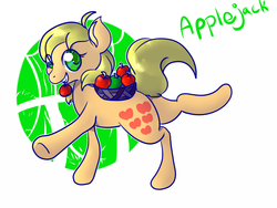 Size: 700x525 | Tagged: safe, artist:cotton, applejack (g1), pony, g1, female, solo