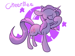 Size: 700x525 | Tagged: safe, artist:cotton, cheerilee (g3), pony, unicorn, g3, g4, facehoof, female, g3 to g4, generation leap, mare, solo, text