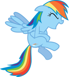 Size: 1280x1417 | Tagged: safe, artist:canon-lb, rainbow dash, pegasus, pony, g4, eyes closed, laughing, simple background, solo, transparent background, vector