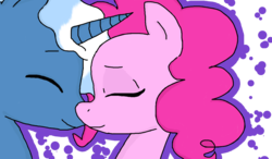 Size: 1166x681 | Tagged: safe, artist:linathekitty, pinkie pie, pokey pierce, g4, female, male, ship:pokeypie, shipping, straight