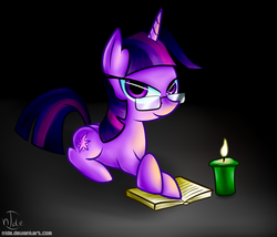 Size: 1534x1316 | Tagged: safe, artist:n1de, twilight sparkle, g4, glasses