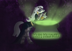 Size: 1400x1000 | Tagged: safe, artist:peichenphilip, zecora, zebra, g4, costume, halloween, nightmare night