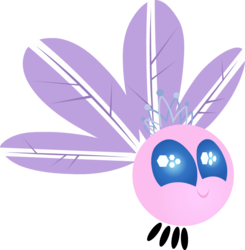 Size: 925x942 | Tagged: safe, diamond tiara, parasprite, g4, colored wings, female, jewelry, palette swap, paraspritized, recolor, simple background, solo, species swap, tiara, transparent background