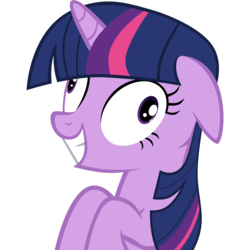 Size: 5000x5000 | Tagged: safe, artist:necromanteion, twilight sparkle, pony, unicorn, g4, absurd resolution, contemplating insanity, female, insanity, insanity face, mare, reaction image, simple background, solo, transparent background, twilight snapple, unicorn twilight, vector