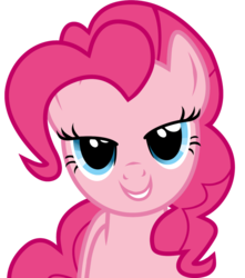 Size: 900x1020 | Tagged: dead source, safe, artist:eruvon, pinkie pie, earth pony, pony, g4, bedroom eyes, love face, simple background, solo, transparent background, vector