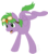 Size: 790x900 | Tagged: safe, artist:cartoonlion, spike, pegasus, pony, g4, male, ponified, ponified spike, simple background, solo, species swap, transparent background