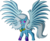 Size: 1838x1524 | Tagged: safe, artist:animewave, trixie, alicorn, pony, g4, alicornified, female, mare, race swap, simple background, solo, spread wings, transparent background, trixiecorn, wings