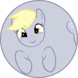 Size: 900x900 | Tagged: safe, artist:up1ter, derpy hooves, pegasus, pony, g4, balloon, circle tool, female, inflation, mare, round, simple background, solo, transparent background, vector, wat