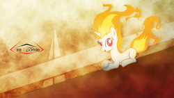 Size: 1920x1080 | Tagged: safe, artist:mackaged, artist:tamalesyatole, edit, twilight sparkle, rapidash, g4, rapidash twilight, vector, wallpaper, wallpaper edit