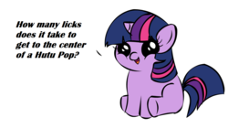 Size: 1194x668 | Tagged: safe, twilight sparkle, pony, unicorn, g4, female, filly, filly twilight telling an offensive joke, foal, meme, pun, sitting