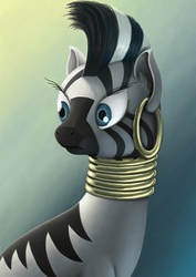 Size: 1400x1980 | Tagged: safe, artist:dahtamnay, zecora, pony, zebra, g4, female, solo