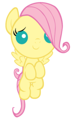 Size: 900x1508 | Tagged: safe, artist:themightysqueegee, fluttershy, pegasus, pony, g4, foal, simple background, solo, transparent background, vector