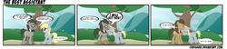 Size: 4000x868 | Tagged: safe, artist:chriss88, derpy hooves, doctor whooves, time turner, earth pony, pegasus, pony, ask discorded whooves, g4, comic, crying, discord whooves, discorded, duo, female, male, mare, sad, ship:doctorderpy, shipping, straight