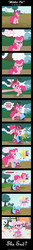 Size: 1024x7875 | Tagged: safe, artist:aleximusprime, pinkie pie, g4, breaking the fourth wall, comic, comic sans, comic strip, crossover, fourth wall, littlest pet shop, minka mark, party cannon, thumbnail is a stick