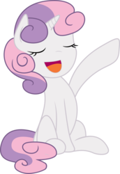 Size: 4094x5953 | Tagged: safe, artist:deadparrot22, sweetie belle, pony, unicorn, g4, absurd resolution, eyes closed, female, open mouth, simple background, solo, transparent background