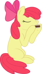 Size: 3928x6908 | Tagged: safe, artist:deadparrot22, apple bloom, earth pony, pony, g4, female, harmonica, musical instrument, simple background, solo, transparent background