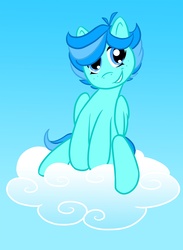 Size: 2000x2727 | Tagged: safe, artist:ohsadface, oc, oc only, pony, cloud, solo