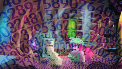 Size: 1280x720 | Tagged: safe, artist:capnpea, edit, edited screencap, screencap, pinkie pie, twilight sparkle, feeling pinkie keen, g4, numbers, octobriae