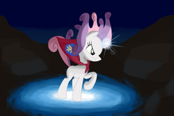 Size: 1500x1000 | Tagged: safe, artist:andergrin, sweetie belle, g4, magic, teenager