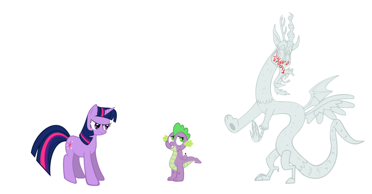 #134692 - safe, artist:pustulioooooo, discord, spike, twilight sparkle ...