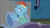 Size: 747x413 | Tagged: safe, screencap, rainbow dash, pegasus, pony, g4, my little pony: friendship is magic, read it and weep, bed, female, hospital, hub logo, mare, out of context, pillow, solo