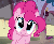 Size: 434x360 | Tagged: safe, screencap, pinkie pie, earth pony, pony, g4, mmmystery on the friendship express, animated, cropped, cute, female, gif