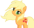 Size: 5000x4125 | Tagged: safe, artist:wintrparkgrl, applejack, g4, absurd resolution, bedroom eyes, loose hair, simple background, transparent background, vector