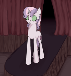 Size: 1057x1122 | Tagged: safe, artist:ashantiaja, sweetie belle, pony, g4, female, older, singing, solo