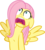 Size: 900x1004 | Tagged: safe, artist:emper24, fluttershy, pony, g4, female, panic, simple background, solo, transparent background, vector