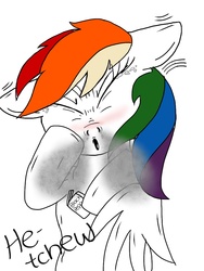 Size: 768x1024 | Tagged: artist needed, safe, rainbow dash, g4, nose, pepper, sneezing, sneezing fetish, snot