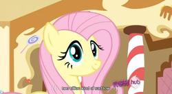 Size: 635x347 | Tagged: safe, screencap, fluttershy, g4, youtube caption