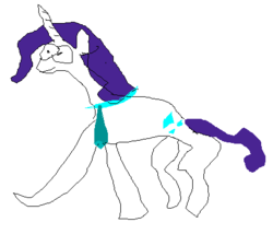 Size: 440x376 | Tagged: artist needed, safe, rarity, pony, unicorn, g4, 1000 hours in ms paint, badly drawn ponies, female, mare, ms paint, necktie, simple background, solo, stylistic suck, white background