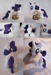 Size: 827x1207 | Tagged: safe, artist:sailorminimuffin, rarity, pony, g4, beanie (plushie), irl, photo, plushie, solo