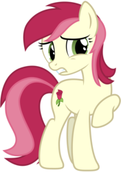 Size: 3100x4400 | Tagged: safe, artist:yanoda, roseluck, earth pony, pony, g4, female, mare, raised hoof, simple background, solo, transparent background, vector