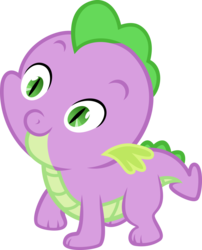 Size: 1280x1583 | Tagged: safe, artist:millennial dan, spike, g4, the cutie mark chronicles, baby dragon, baby spike, simple background, transparent background, vector, you don't say