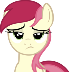 Size: 3135x3130 | Tagged: safe, artist:rainbowplasma, roseluck, earth pony, pony, g4, female, looking at you, show accurate, simple background, solo, transparent background, unamused, vector